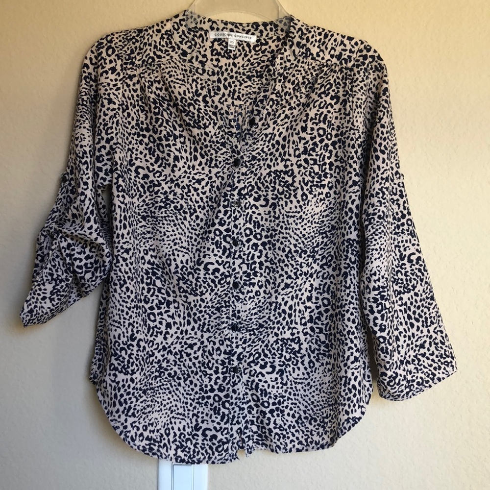 Collective Concepts leopard print blouse